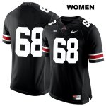 Women's NCAA Ohio State Buckeyes Zaid Hamdan #68 College Stitched No Name Authentic Nike White Number Black Football Jersey DJ20R85VK